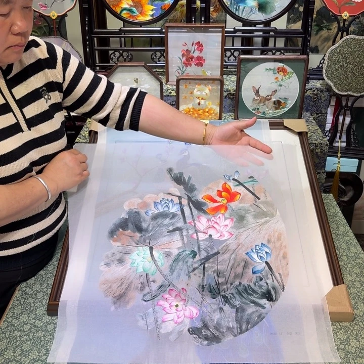 刺绣手工苏绣工艺制作技艺精湛