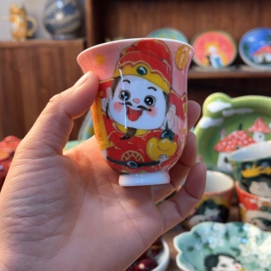瓦当景德镇釉下手绘陶瓷