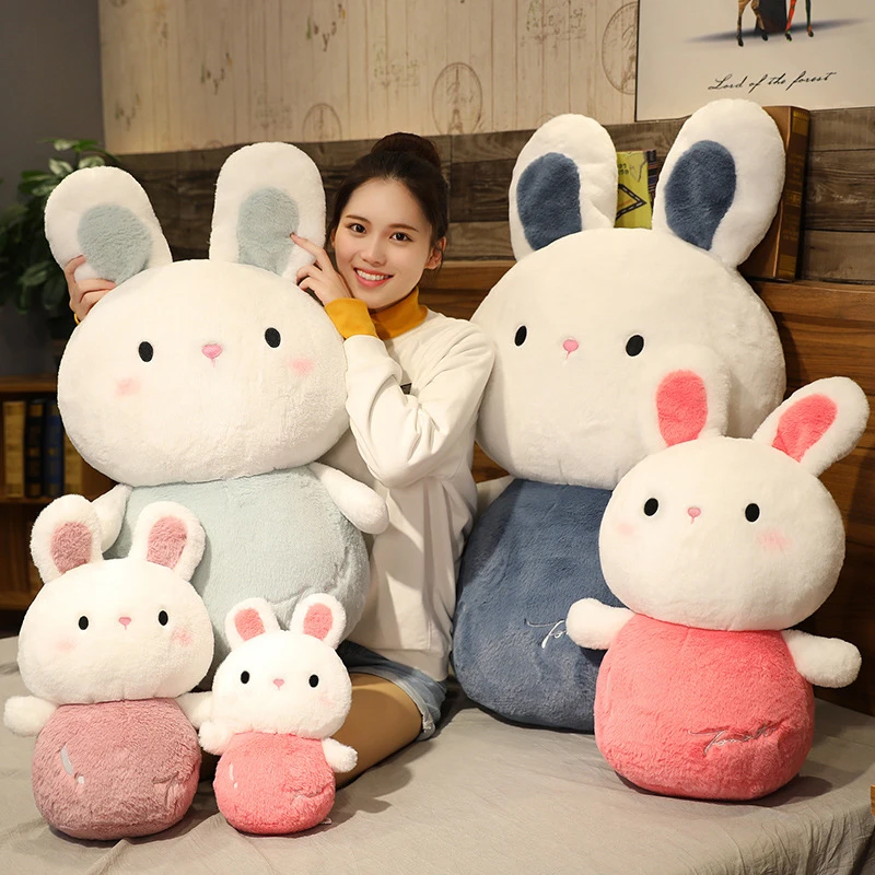 毛绒大玩偶公仔床上抱着可爱布娃娃抱枕毛绒玩具男女款小兔子超软