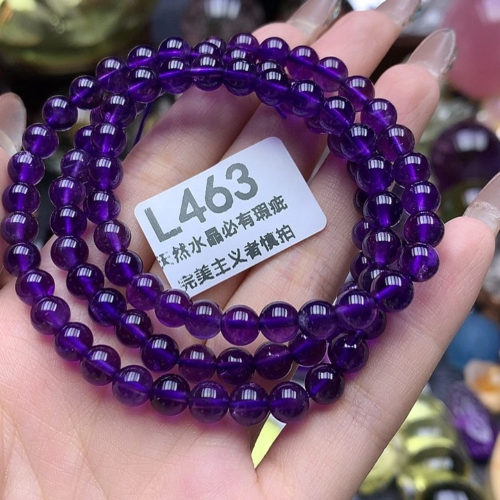 早***干珠宝半成品水晶未镶嵌6+手串