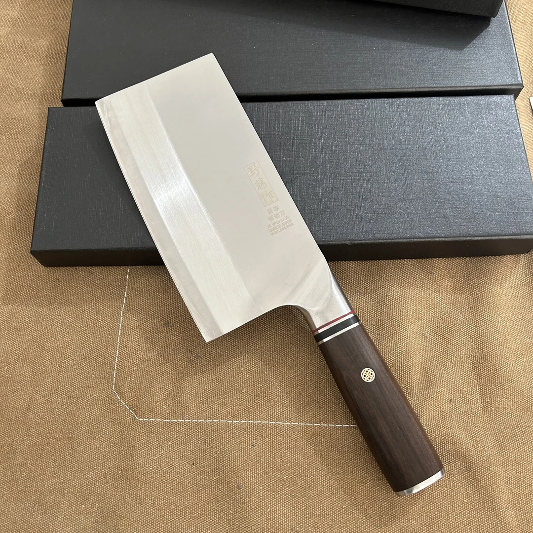 削铁家用厨房专用斩切两用刀SKD-11檀木手柄