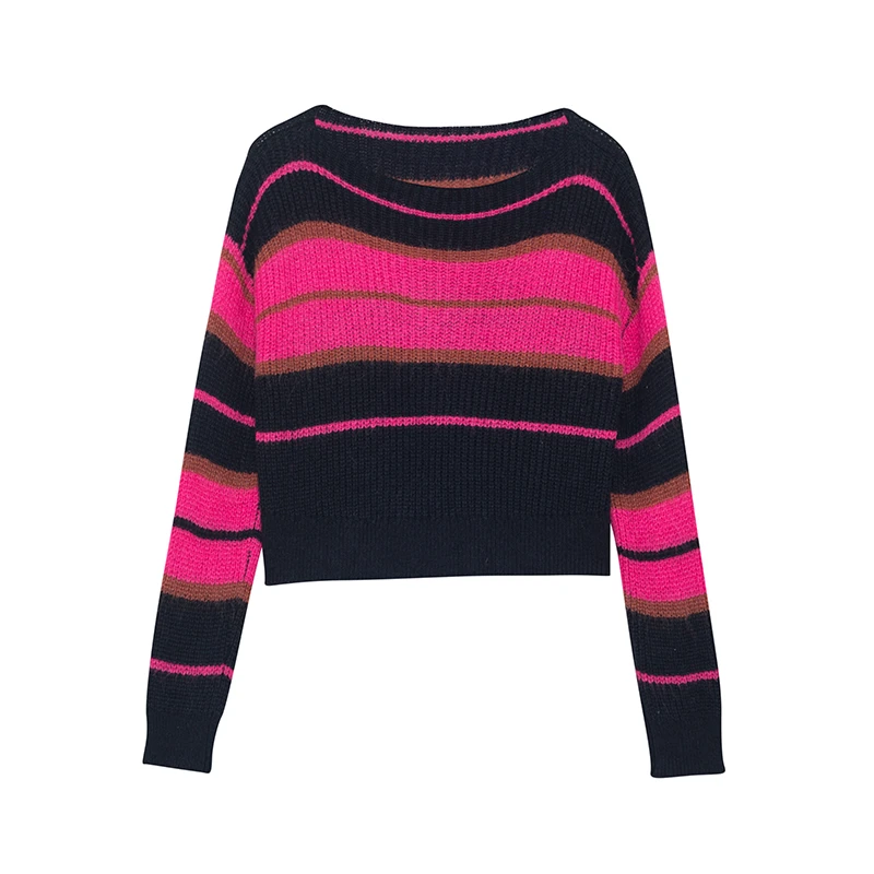 【品牌】商场同款新品黑粉条纹绵羊毛马海毛混纺NDY1A31385