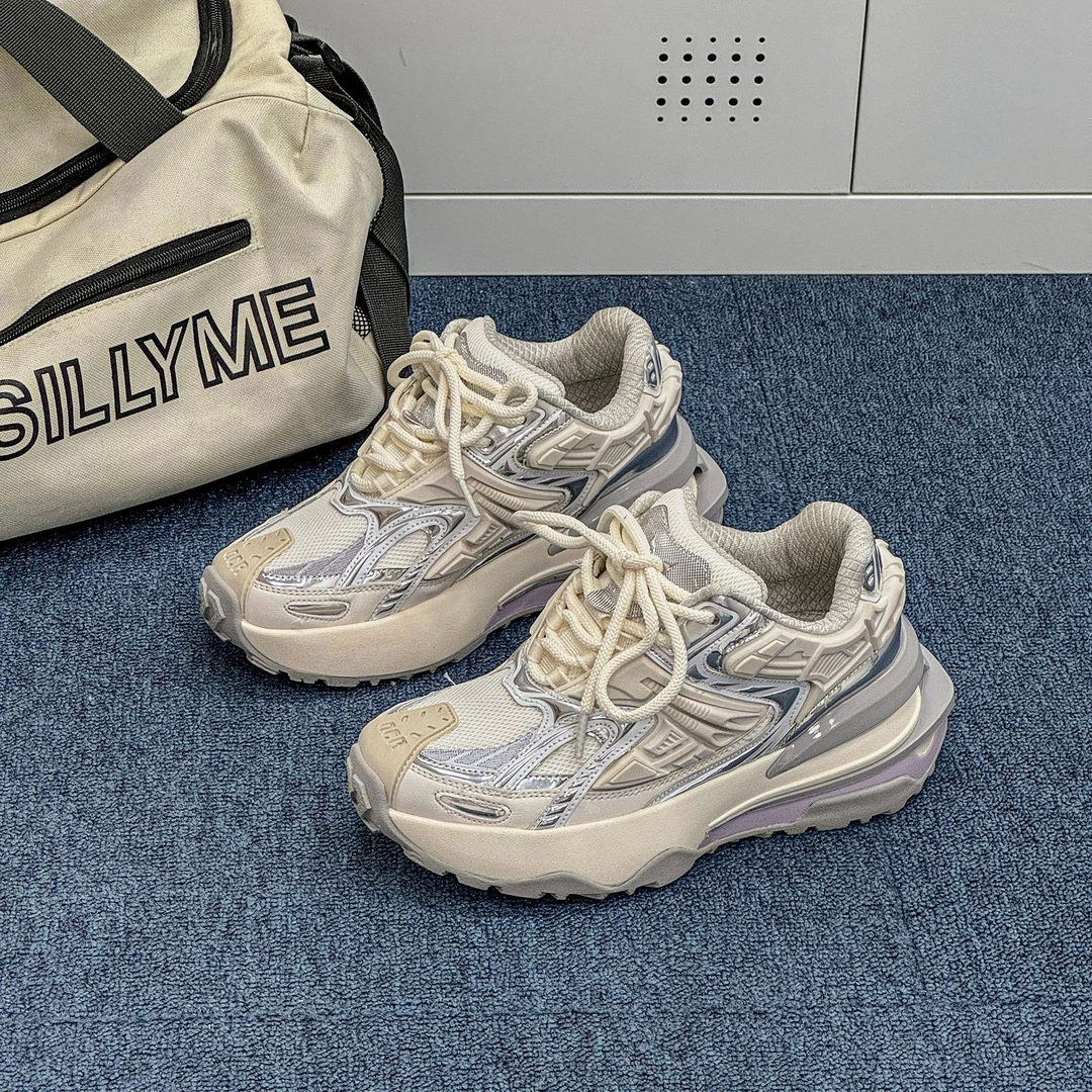 【张真源同款】变色龙系列老爹鞋男夏透气网面运动鞋女机甲鞋情侣