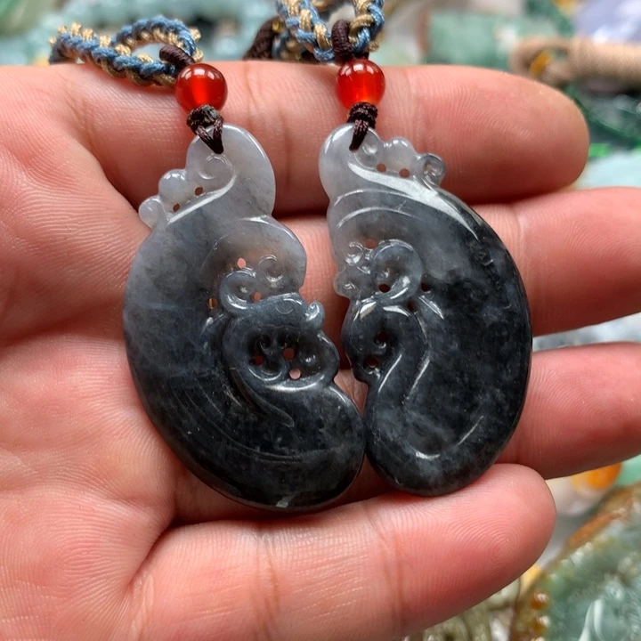 翡翠项链未镶嵌保真天然a货翡翠