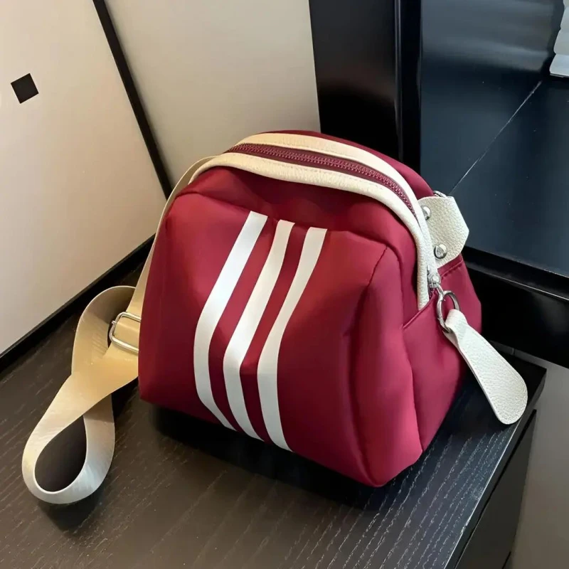 女包2025新款贝壳包女时尚韩版三条单肩包女INS大容量斜挎包女