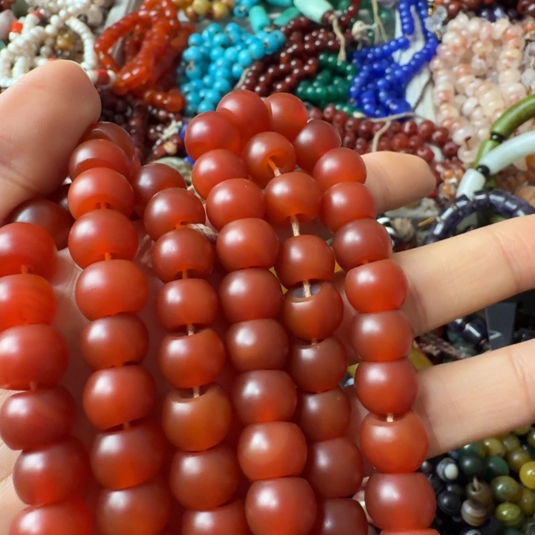 红***子玛瑙/玉髓未镶嵌颈饰