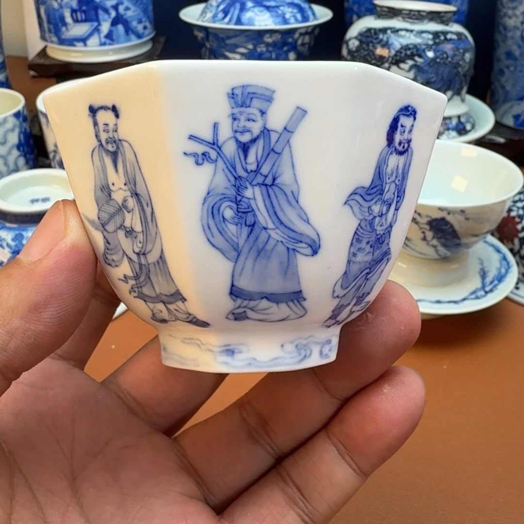 杯子景德镇全手工手绘陶瓷