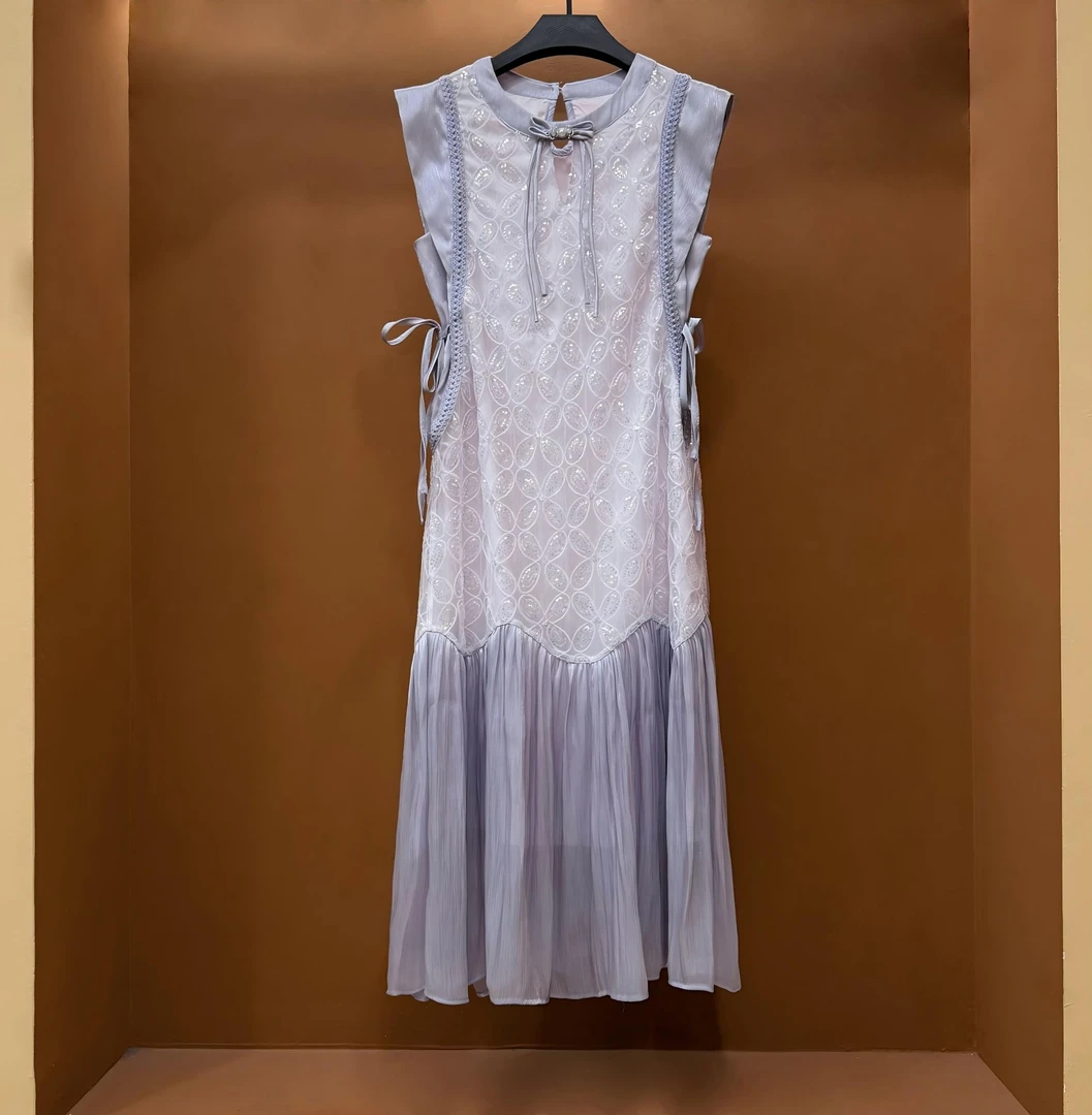 【L姐】春夏优雅百搭时尚显瘦气质连衣裙 GS-55036