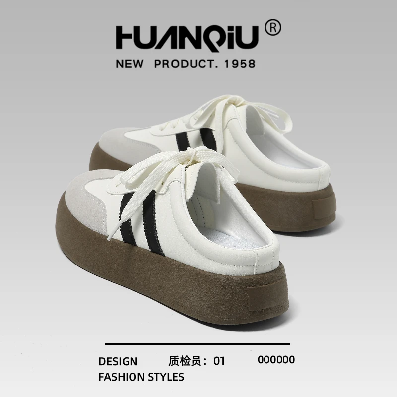 环球厚底德训包头拖男2025夏季新款透气轻便软底百搭一脚蹬半拖鞋