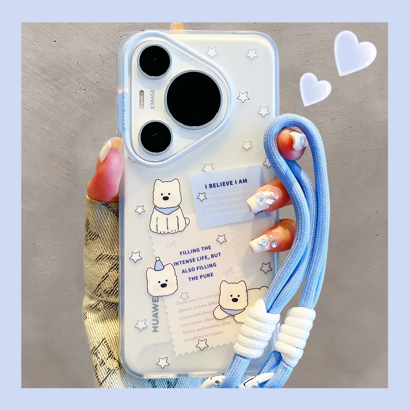 适用华为pura70pro+手机壳mate70/60pro可爱星星西高地便签苹果16