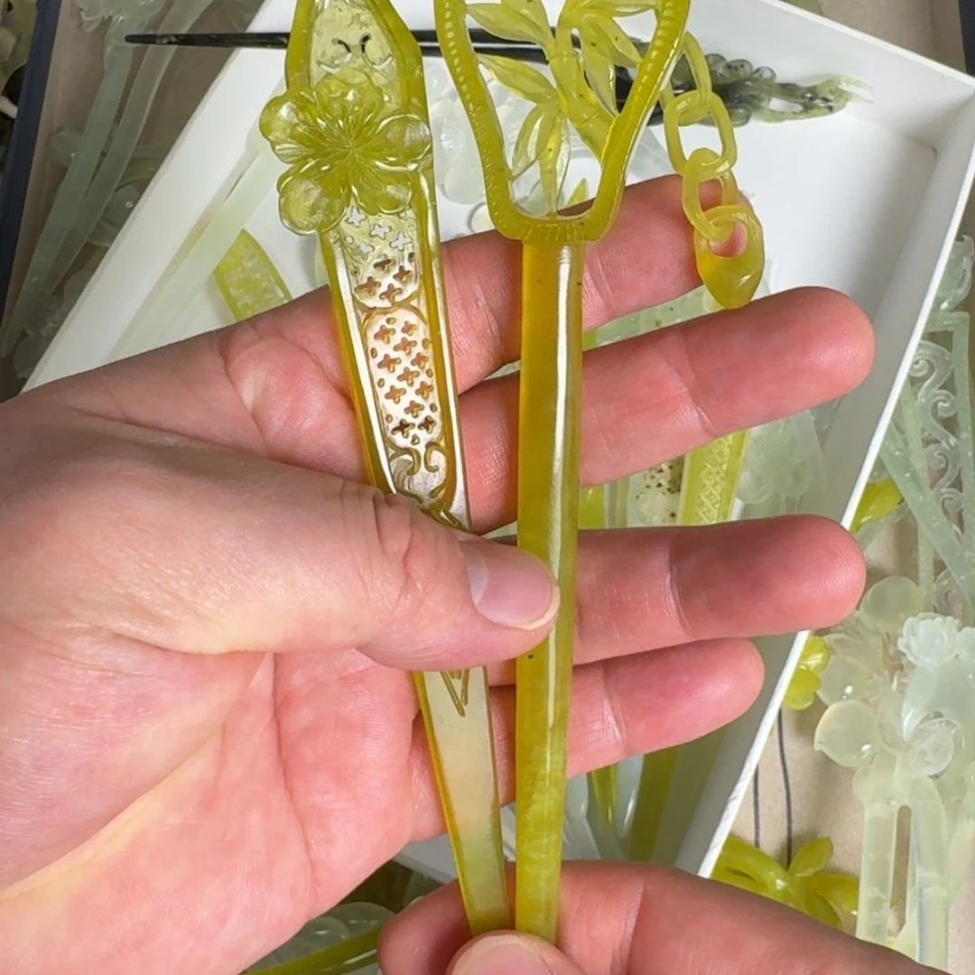 岫玉发饰未镶嵌?****明君玉簪就是好看