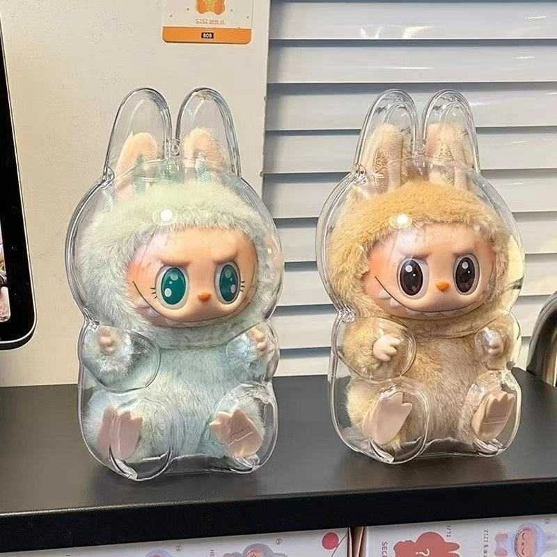 拉布布娃衣保护套透明labubu一代二代三代周边保护壳防尘罩耐脏