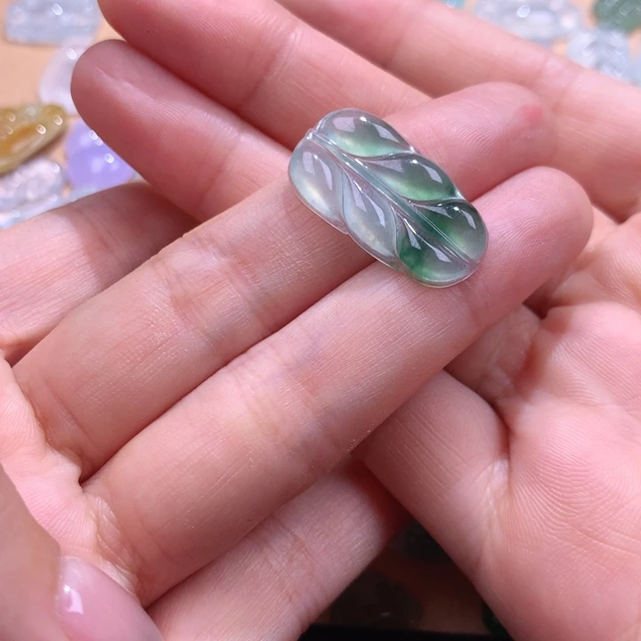 定制翡翠未镶嵌宸*叶子