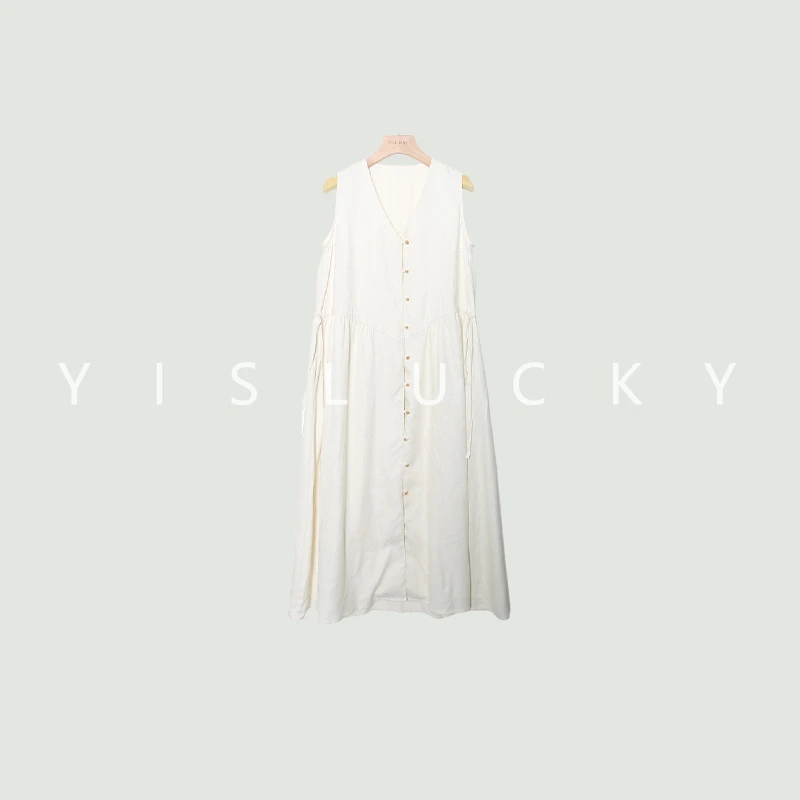 26姆米桑蚕丝绢纺女士春夏无袖背心款连衣裙-FFZS-2009