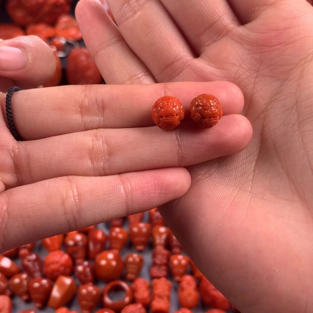 未镶嵌貔貅珠9.2mm南红玛瑙旅*?