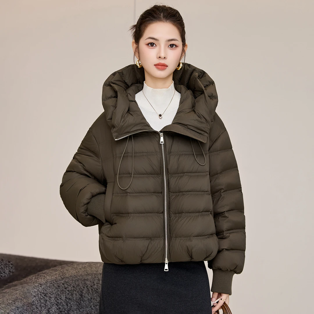 羽绒服女装2025冬装冬天衣服女装冬季白鸭绒加厚糖果色羽绒衣外套