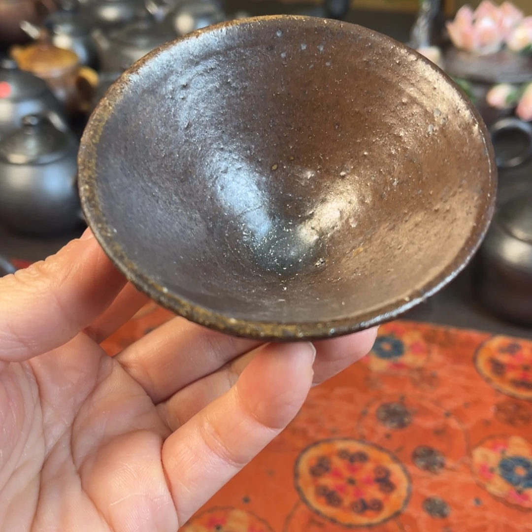 柴烧茶器主人杯杯柴烧