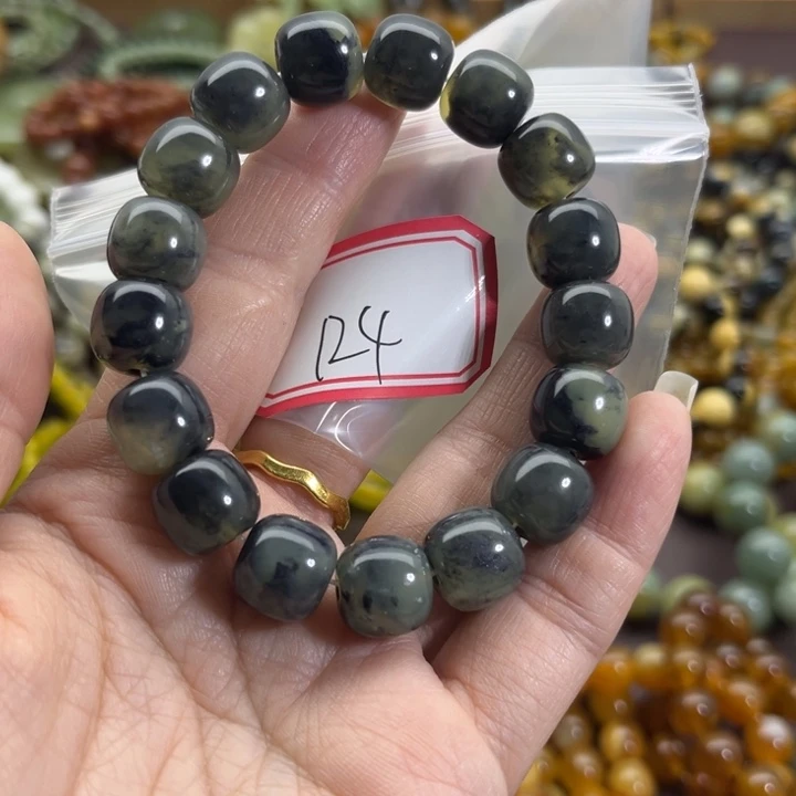 蛇纹石玉未镶嵌手链