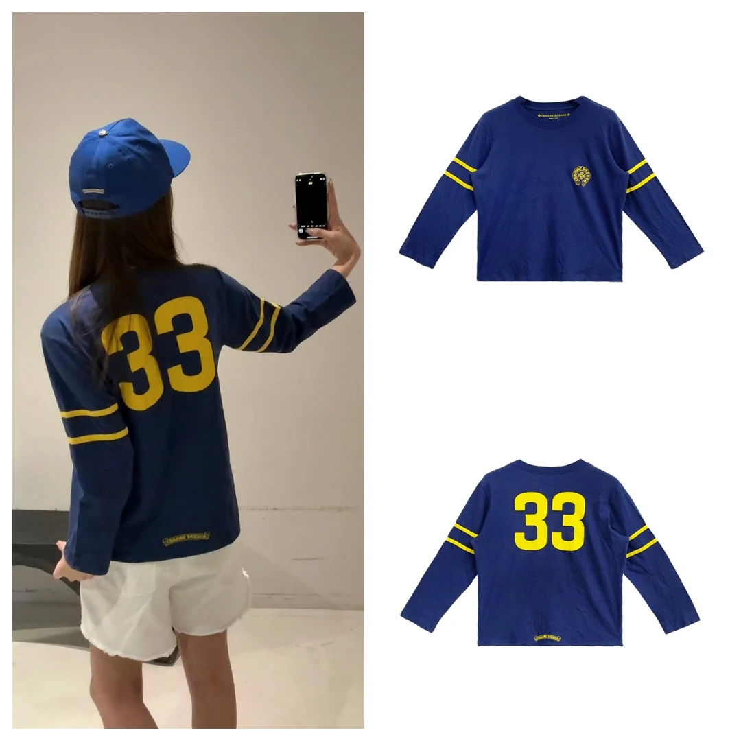 Chrome Hearts/克罗心 后背33印花七分袖 长袖 藏青色