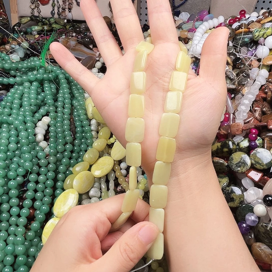 玛瑙/玉髓未镶嵌珠宝半成品柠檬玉