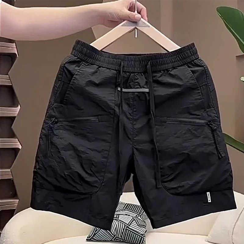 仓石一树短裤男夏季新款百搭潮牌休闲工装裤速干宽松直筒五分裤子