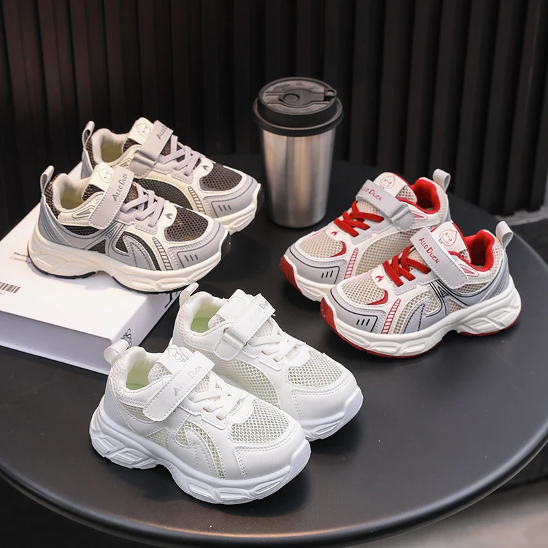 春夏季新款运动鞋男童单网老爹鞋女童童鞋软底休闲鞋潮