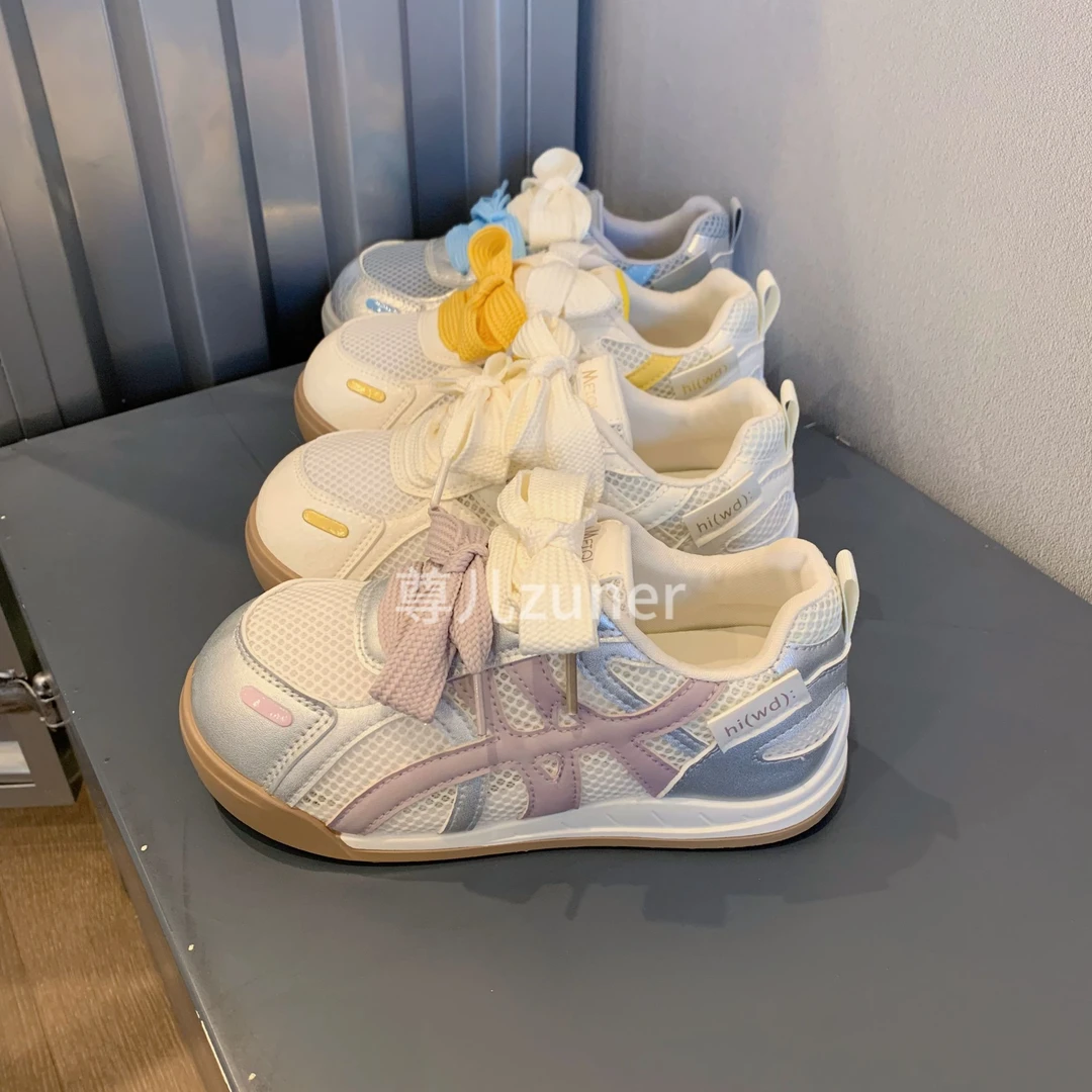 尊儿2025夏季内增高网红阿甘鞋百搭小众厚底小个子复古运动板鞋