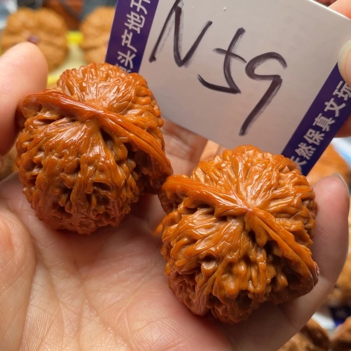 文玩核桃把件白狮子40