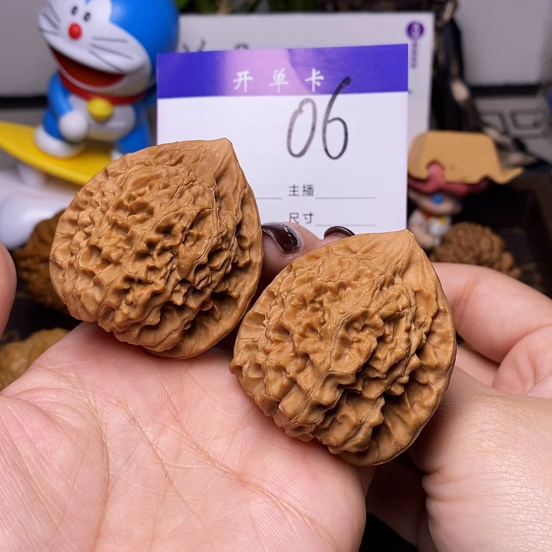 桃核吊坠文玩核桃官帽46全品磕尖n