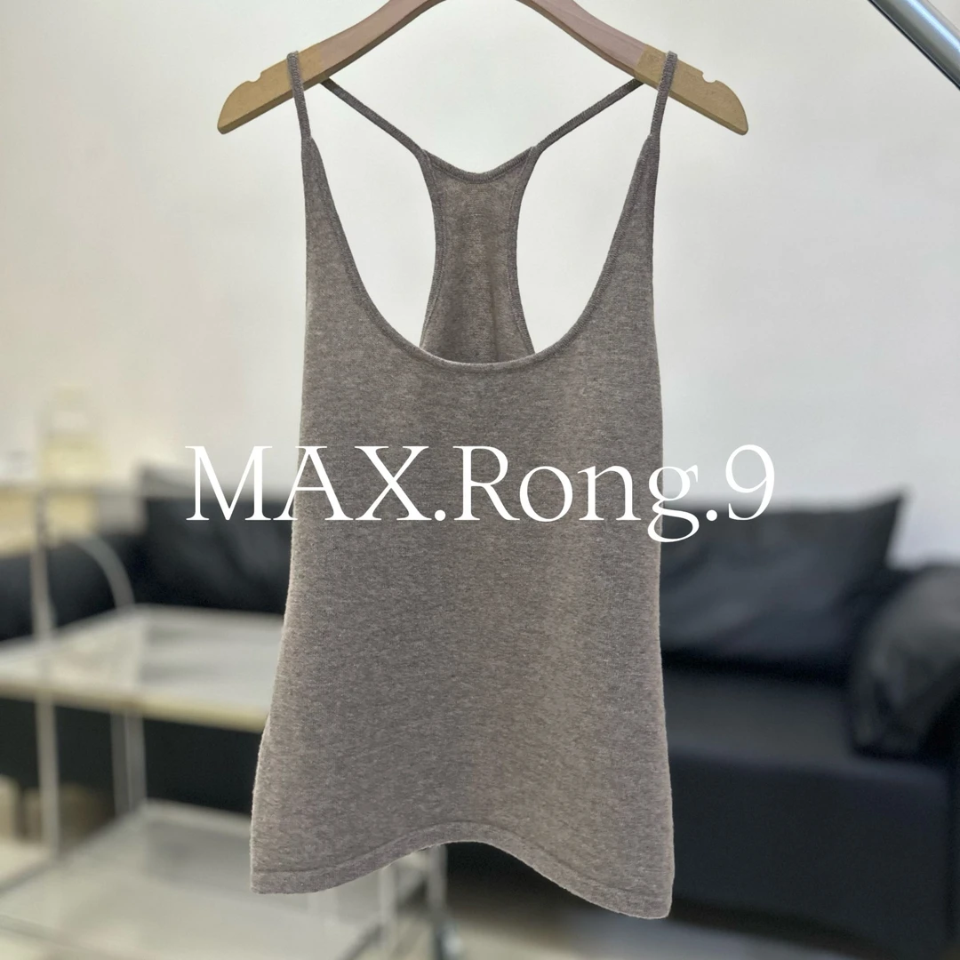 MAX.Rong.9X奢面料 小baby绒工字吊带背心 秋冬内搭简约百搭 95C