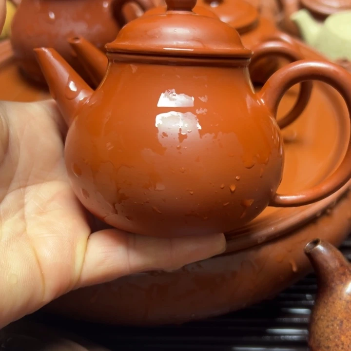 清***山紫砂茶壶宜兴原矿朱泥