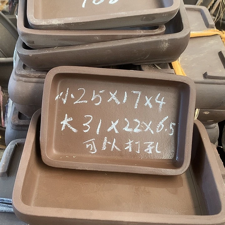 花盆紫砂          微瑕处理长方盆