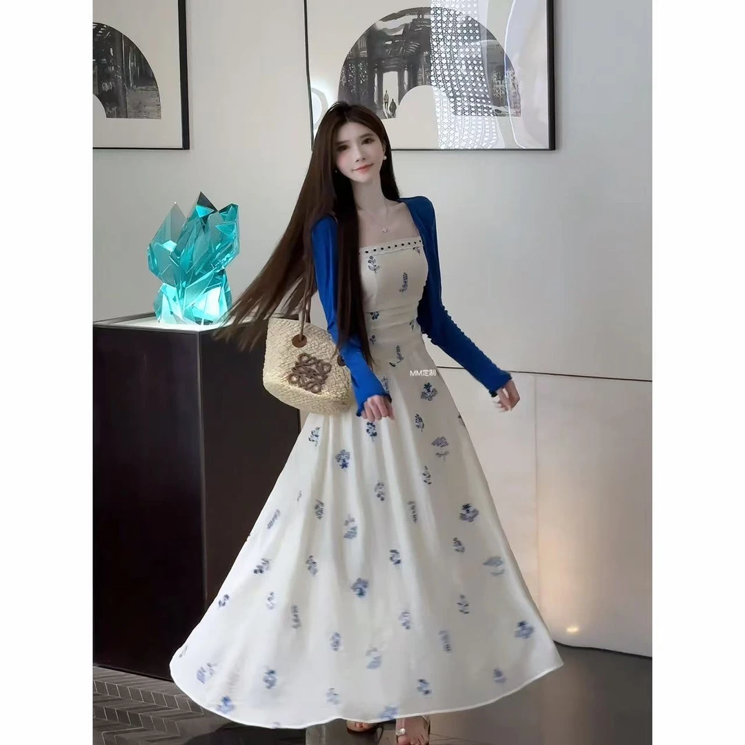 【海盐芝士】独家美貌 法式捏折收腰显瘦吊带连衣裙A390