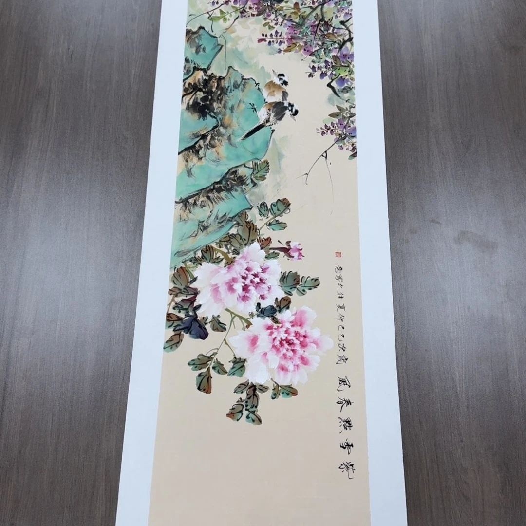 国画国画作品山水花鸟