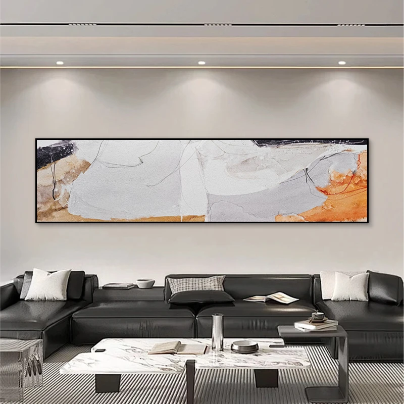 益师傅厚油肌理画现代简约卧室装饰画主卧床头挂画墙面抽象 40150