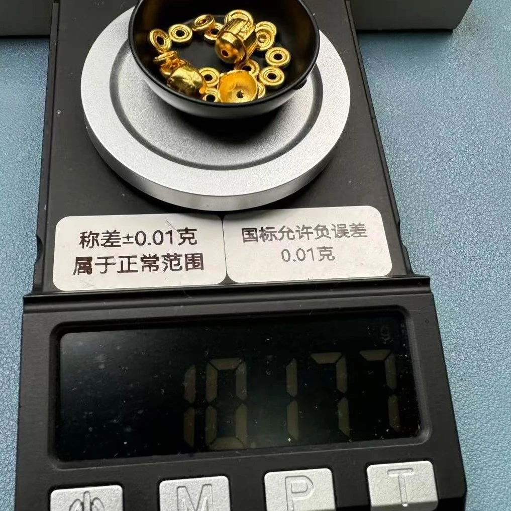 W足金黄金纯金阿呆【定制不支持退换】隔片