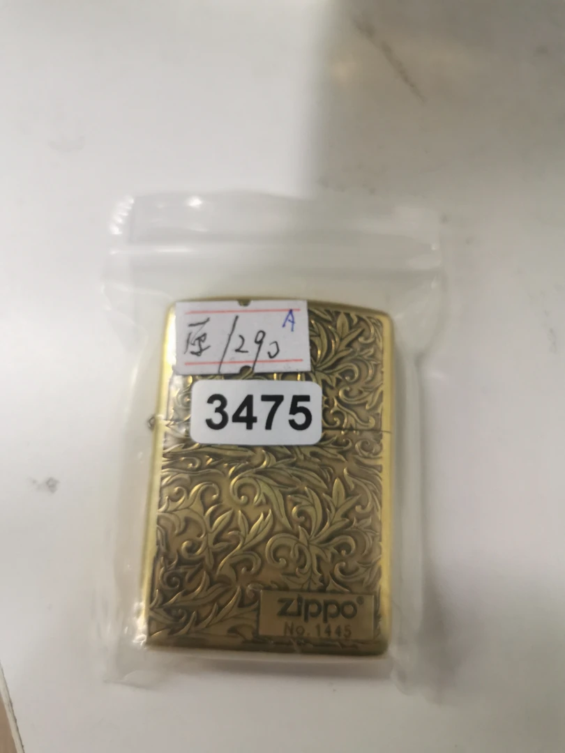 Zippo打火机回血18D铜底唐草-3475