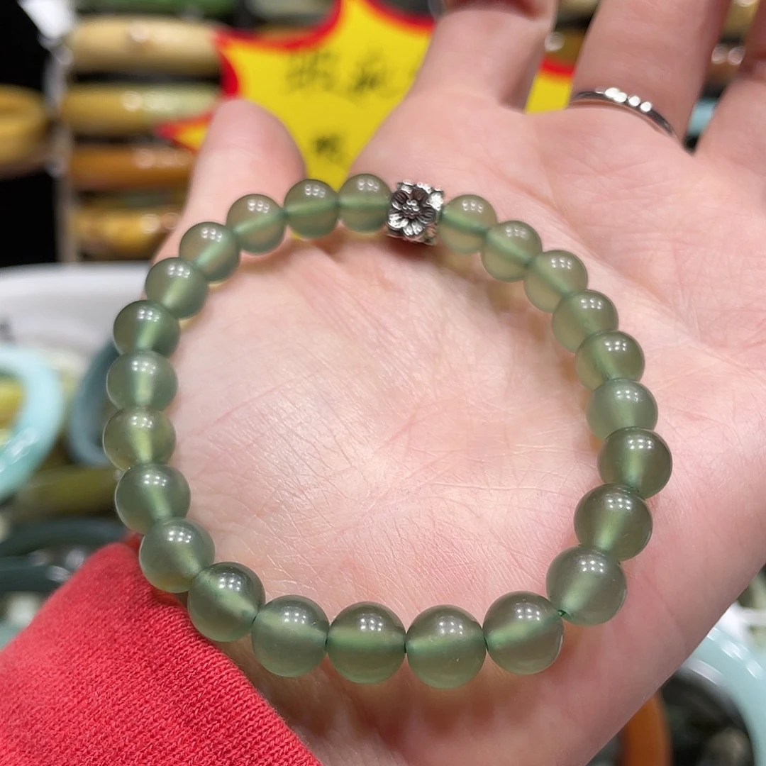 蛇纹石玉手串未镶嵌