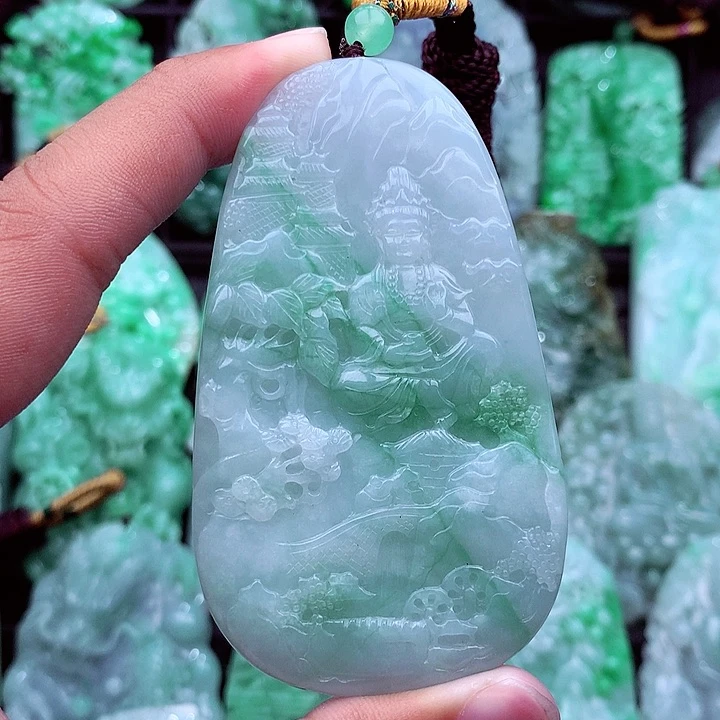 翡翠未镶嵌吊坠(不含链)
