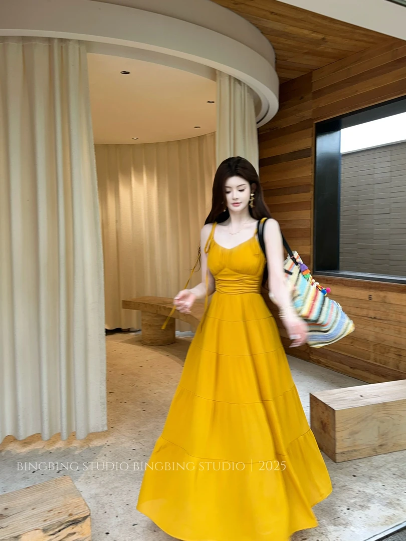 冰冰●「夏日冰果」7米用料超大裙摆连衣裙预BBX5LYQ1730