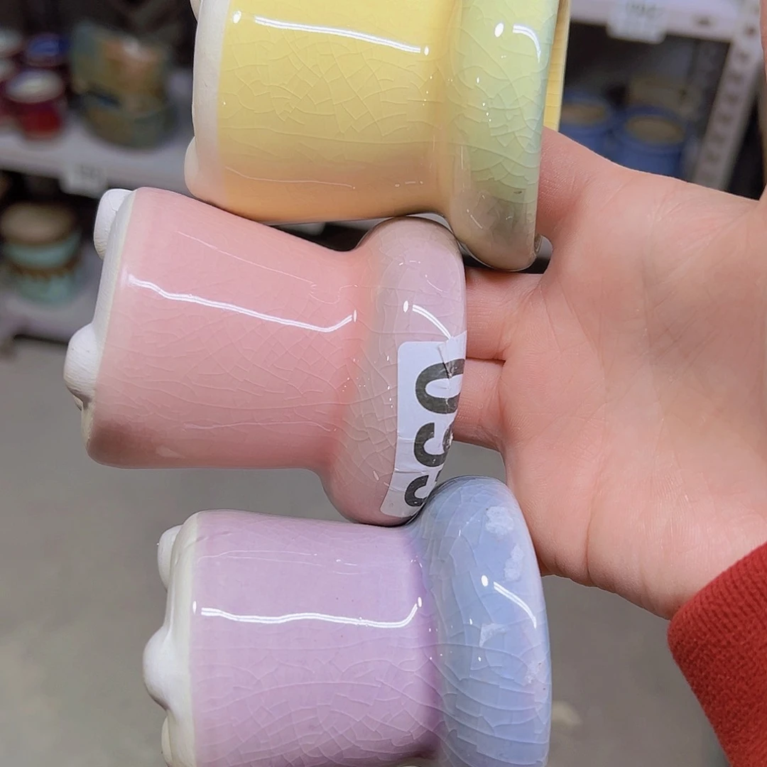 红陶陶瓷花盆当场满12包邮