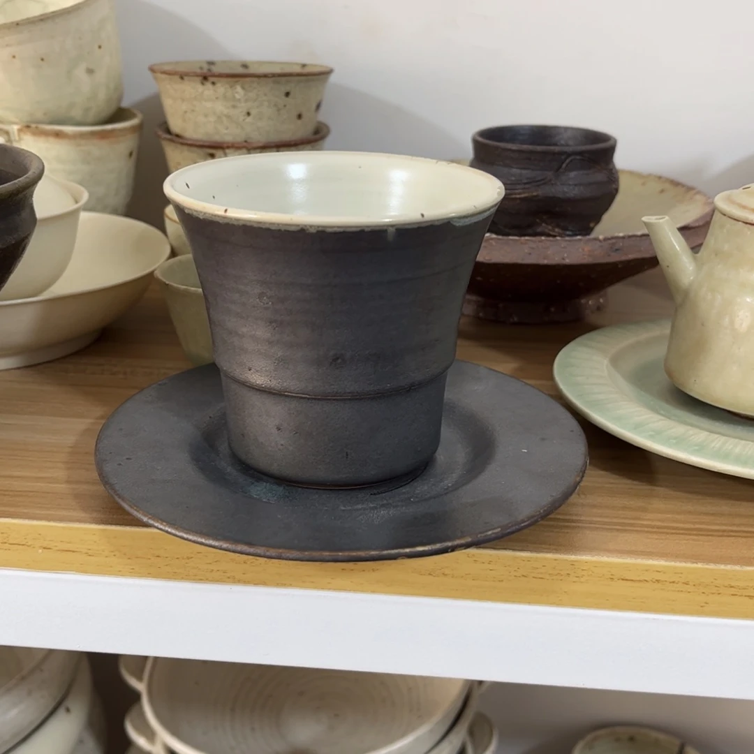 陶1****搭竹节杯+碟0000000