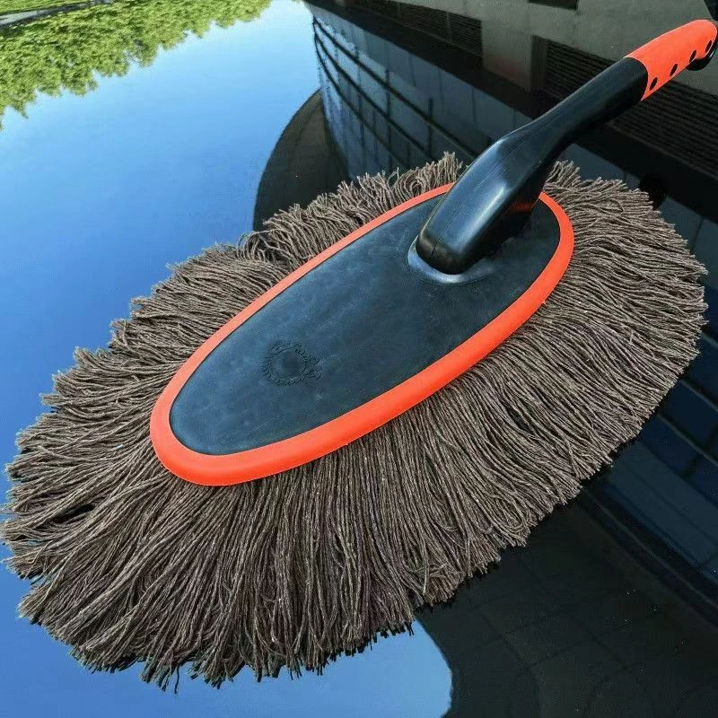 汽车除尘蜡刷高档汽车除尘刷子擦车神器可旋转掃灰清潔拖把