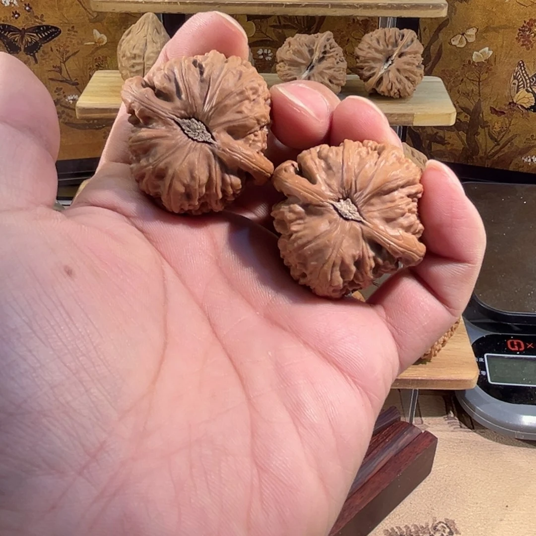 把件文玩核桃球白