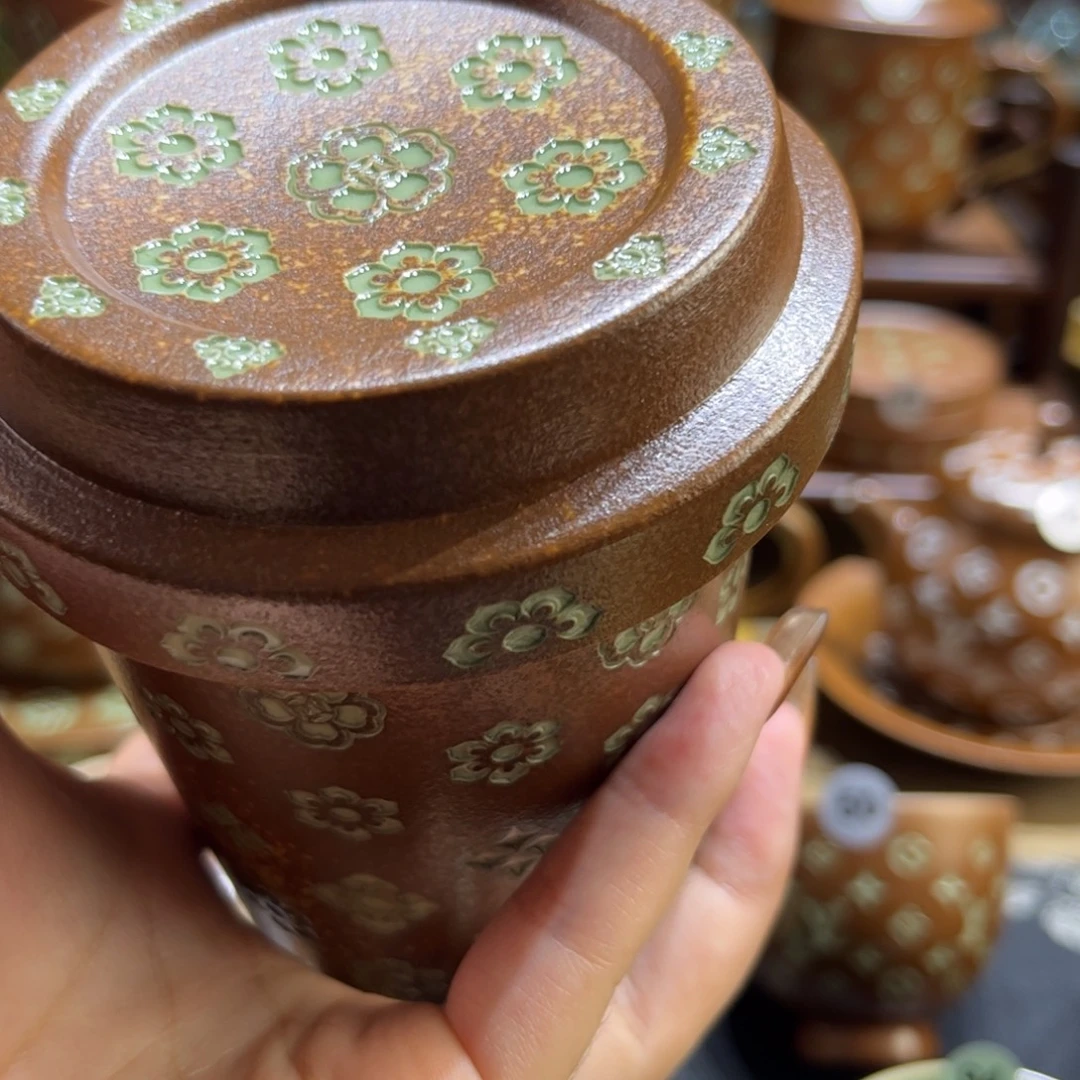 c***贤草木灰宝相花可乐杯