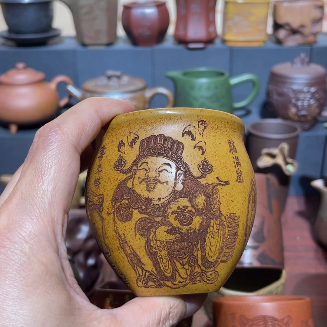 原矿紫砂手工主人杯