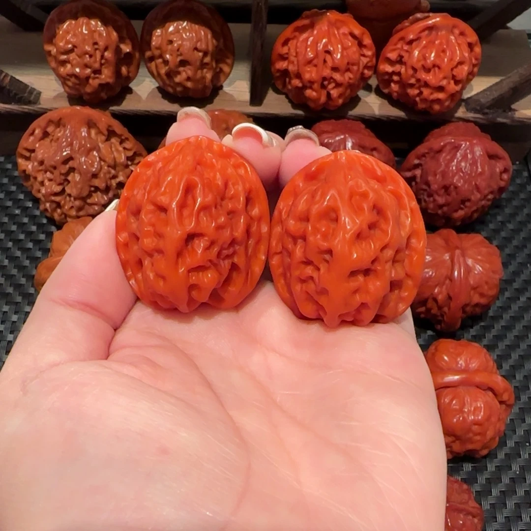 吊坠文玩核桃玉化苹果园34精品1748