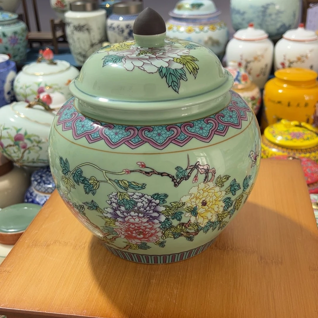 高端茶叶罐陶瓷家用