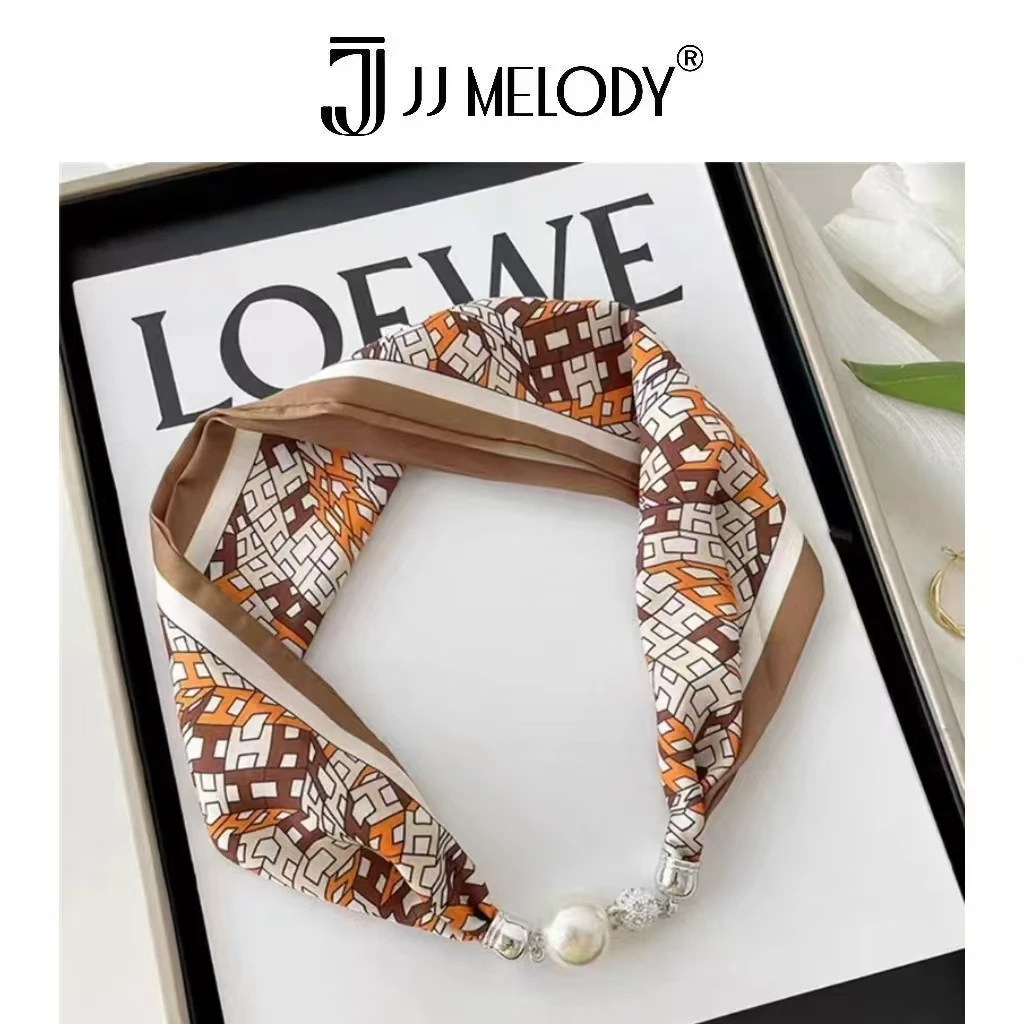 JJ Melody【H方块】CX-1102 磁吸珍珠扣项链丝巾Y