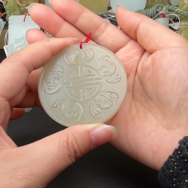 未镶嵌和田玉挂件实**9